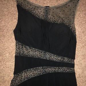 BLACK PROM DRESS WITH GEMS